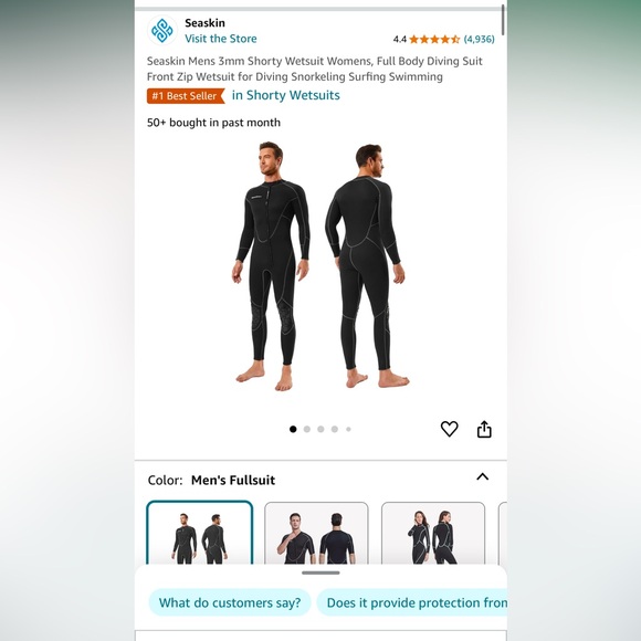 New unopened men’s Large wetsuit 3mm - Picture 1 of 3